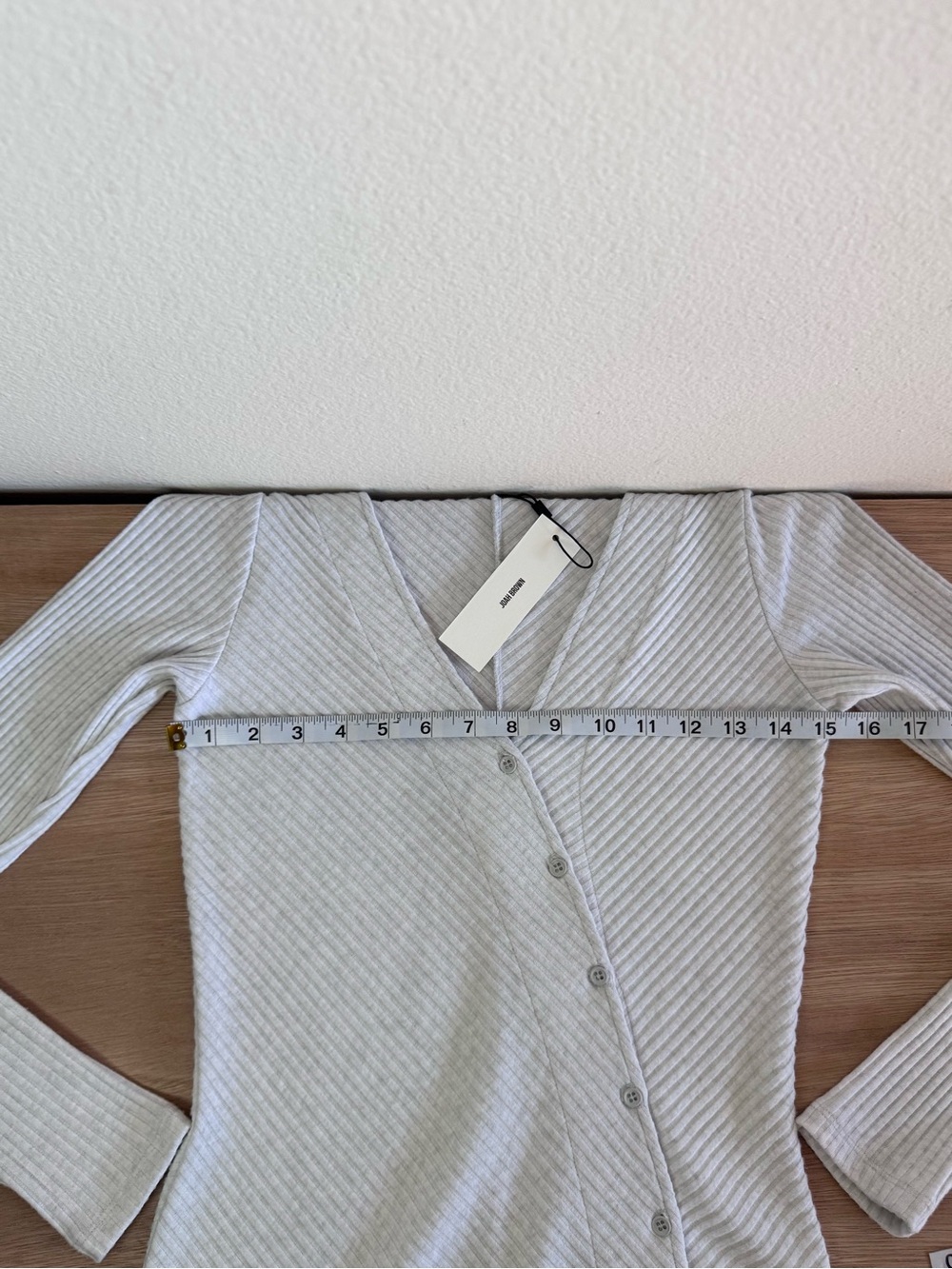 Joah Brown Asymmetrical Button Mini Dress - Picture 8 of 11